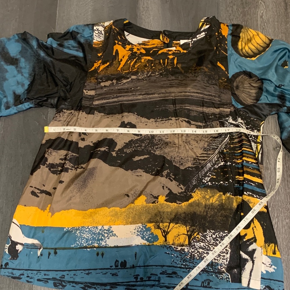 See By Chloe Black and Orange Patterned Top - Picture 5 of 12